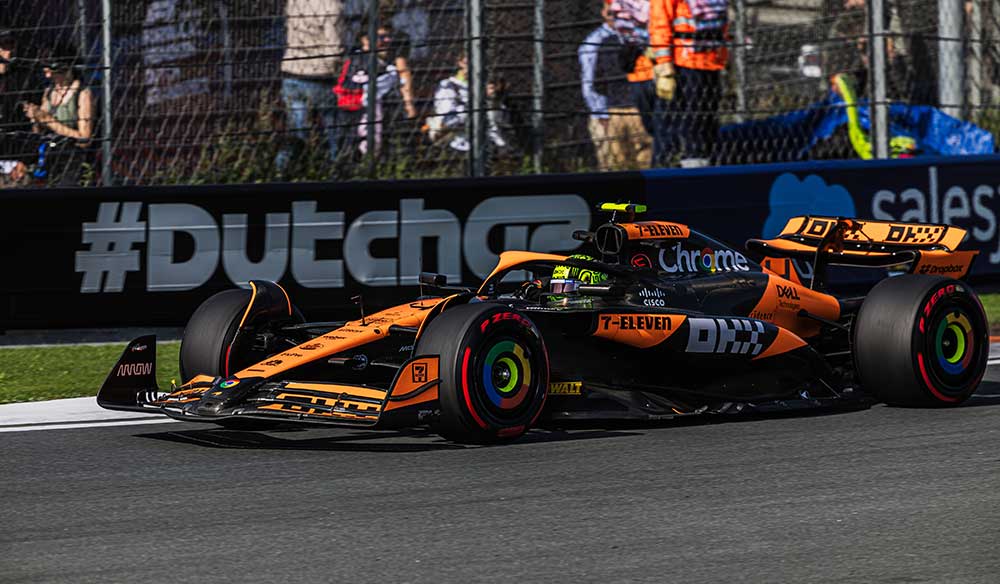 El coche McLaren de Lando Norris