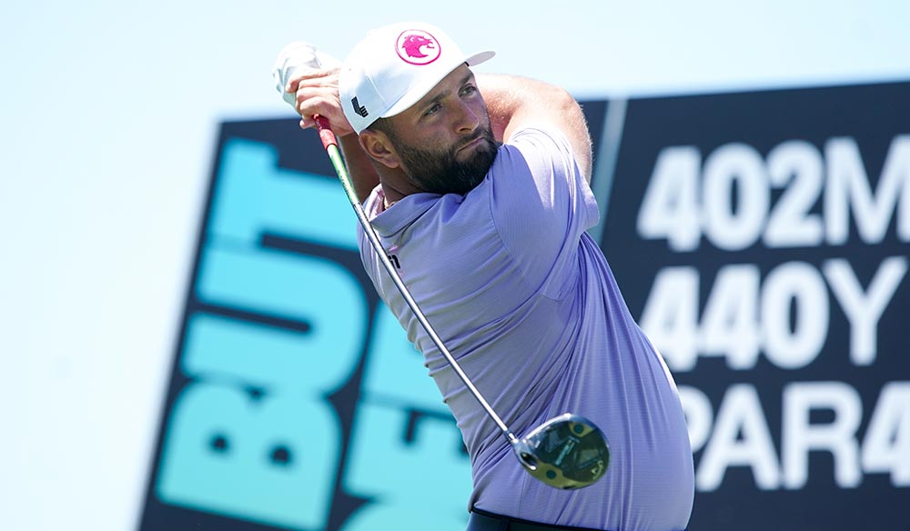 Jon Rham jugando un torneo de golf del LIV